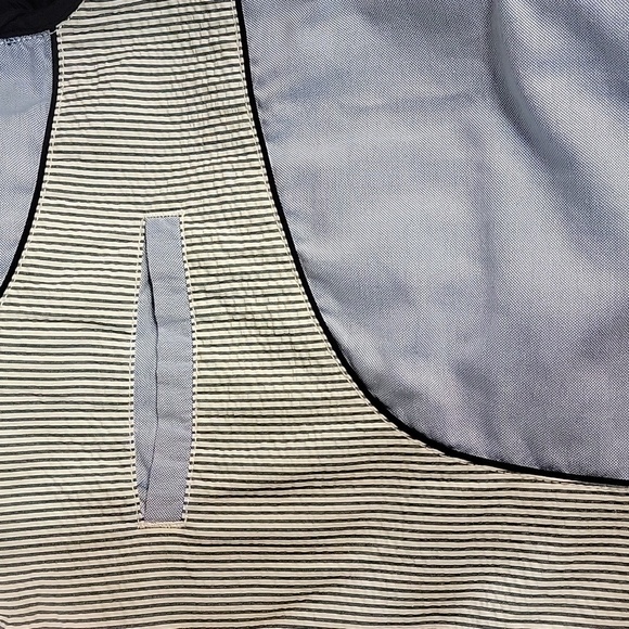 Men's Land's End Striped Sports Coat, Blue/White, Size XL, Preowned EUC - Picture 6 of 8